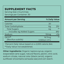 Organic Vegan Probiotic Gummies: Gas & Bloating Relief