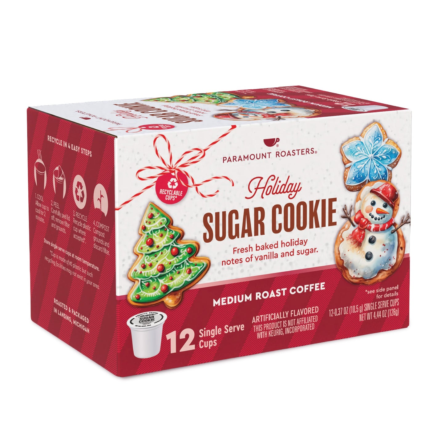 Holiday Sugar Cookie Flavored 12ct Single Serve Coffee