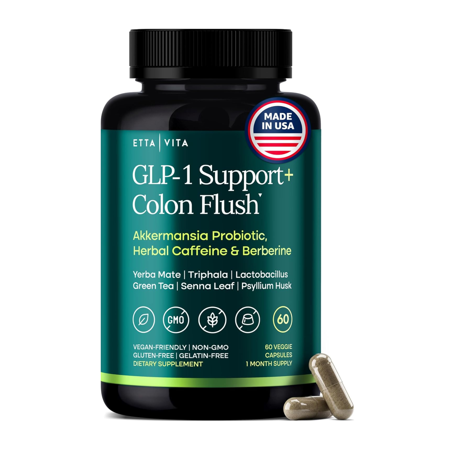Colon Cleanse + GLP-1 Support Supplement for Weight Loss & Energy