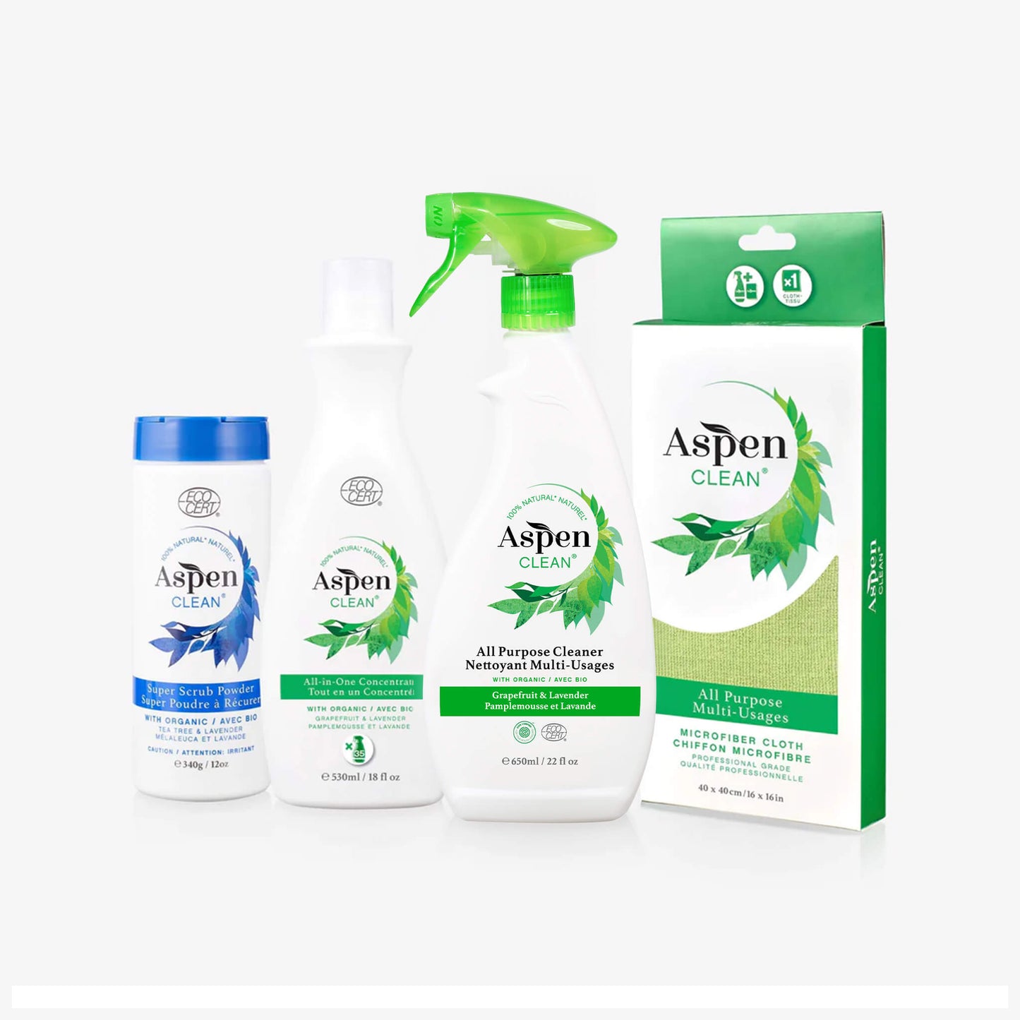 AspenClean Professional Cleaning Kit with Concentrate