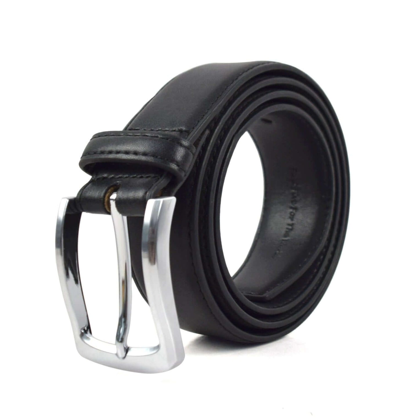CLOSEOUT - Professional 2 - Brushed Silver PVD 5.0 Vegan Belt - Brown 32-36