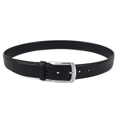 CLOSEOUT - Professional 2 - Brushed Silver PVD 5.0 Vegan Belt - Brown 32-36