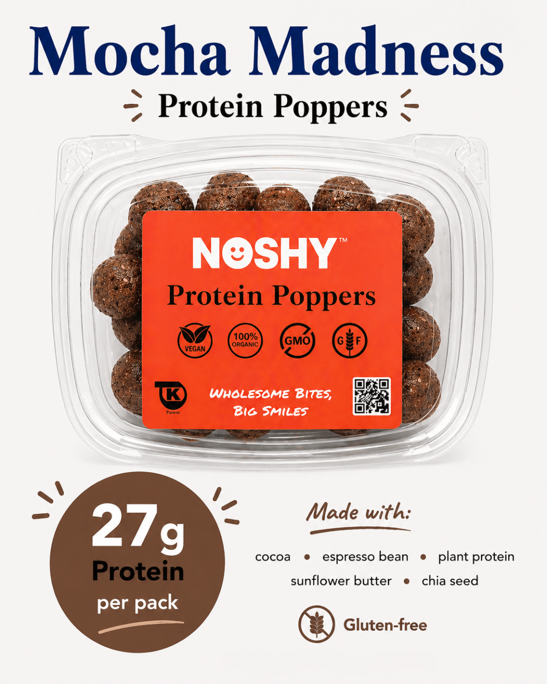 Mocha Madness Protein Poppers - Vegan America