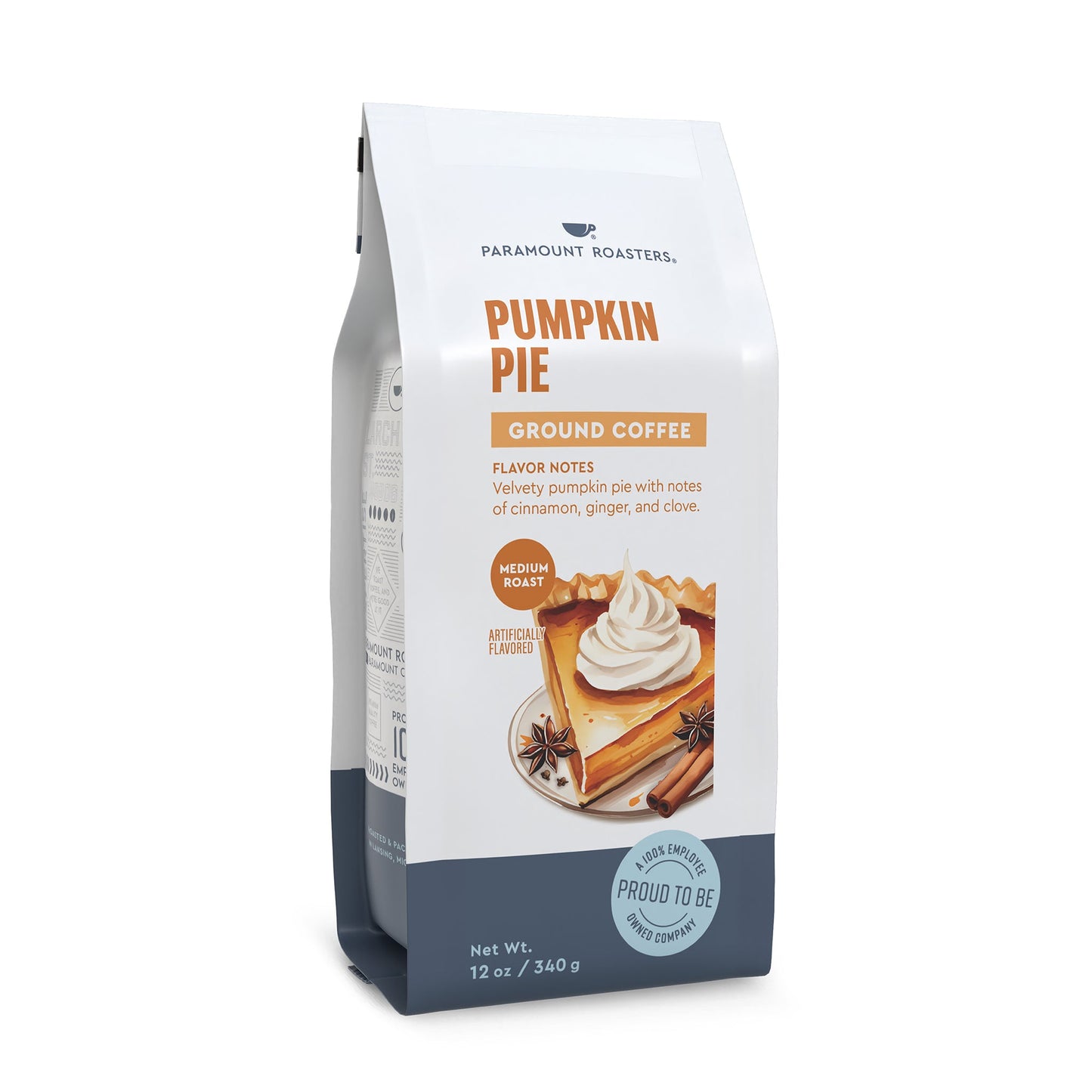 Pumpkin Pie 12oz Flavored Ground Coffee - Vegan America