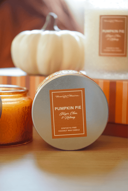 Pumpkin Pie Natural Candle 4oz Ellie Collection - Vegan America