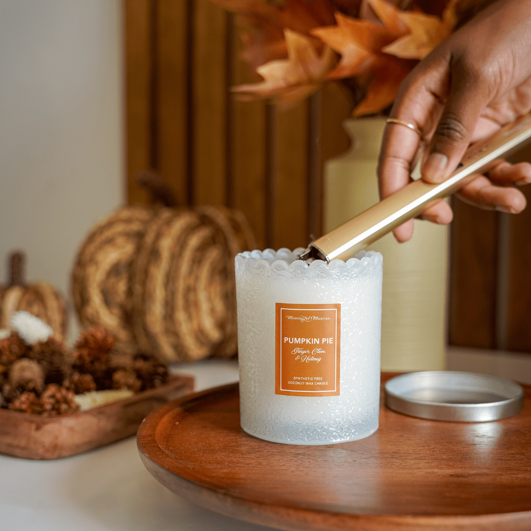 Pumpkin Pie Natural Candle 8oz Kaia Collection - Vegan America