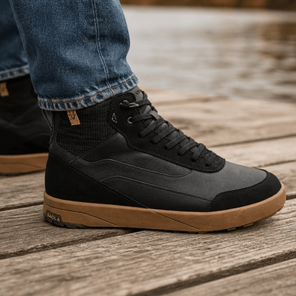 Quito Mid Waterproof M Black - Vegan America