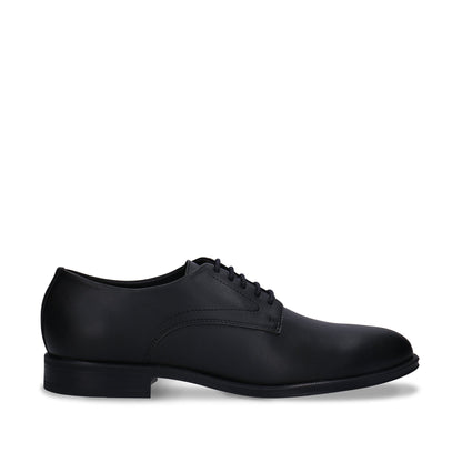 Men's Vegan Derby Shoes Quinn Black - Second Life