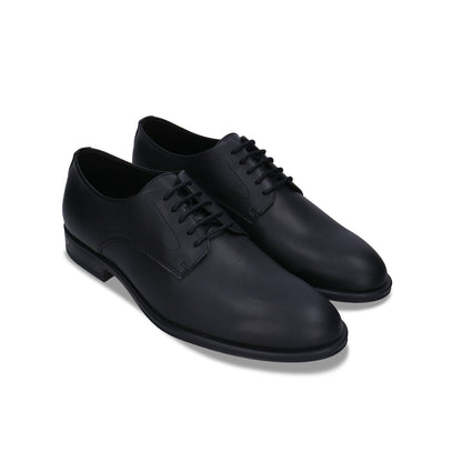 Men's Vegan Derby Shoes Quinn Black - Second Life