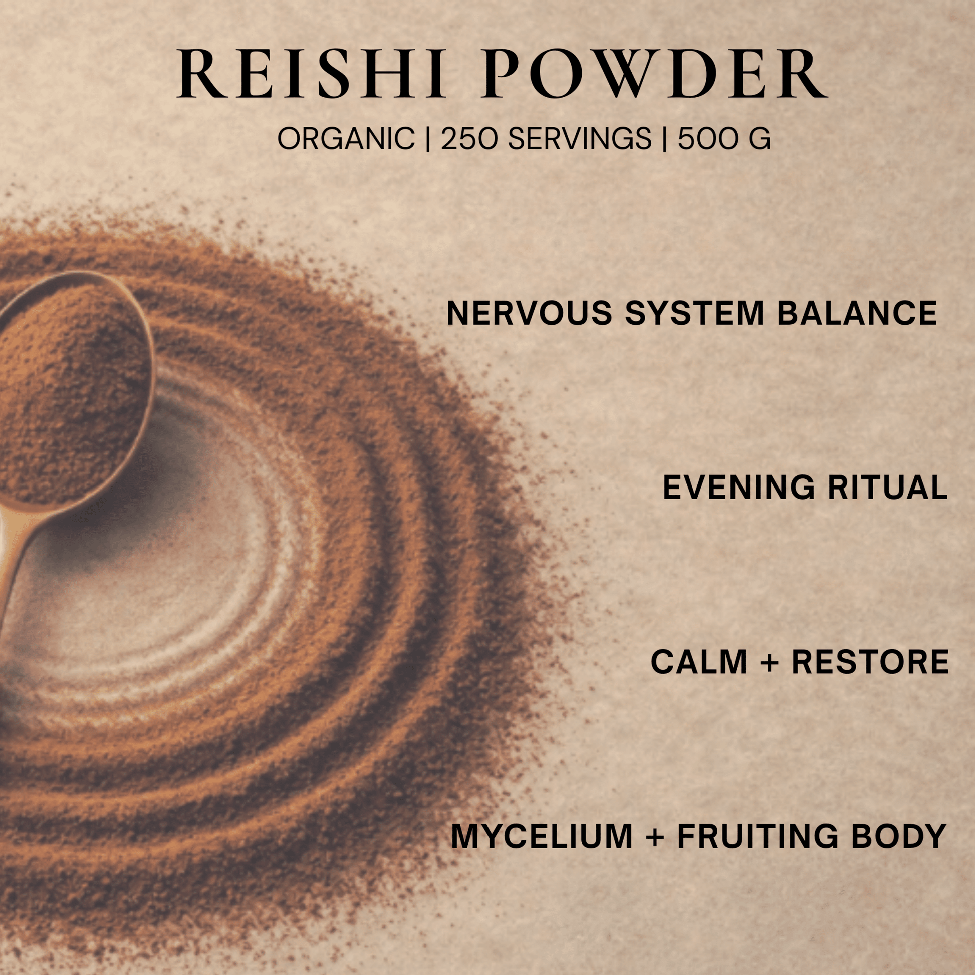 Organic Reishi Mushroom Powder — Foodservice 500g - Vegan America