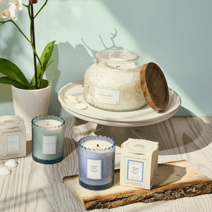Ocean Mist Natural Candle 33oz Rosie Collection Luxury Three Wick - Vegan America