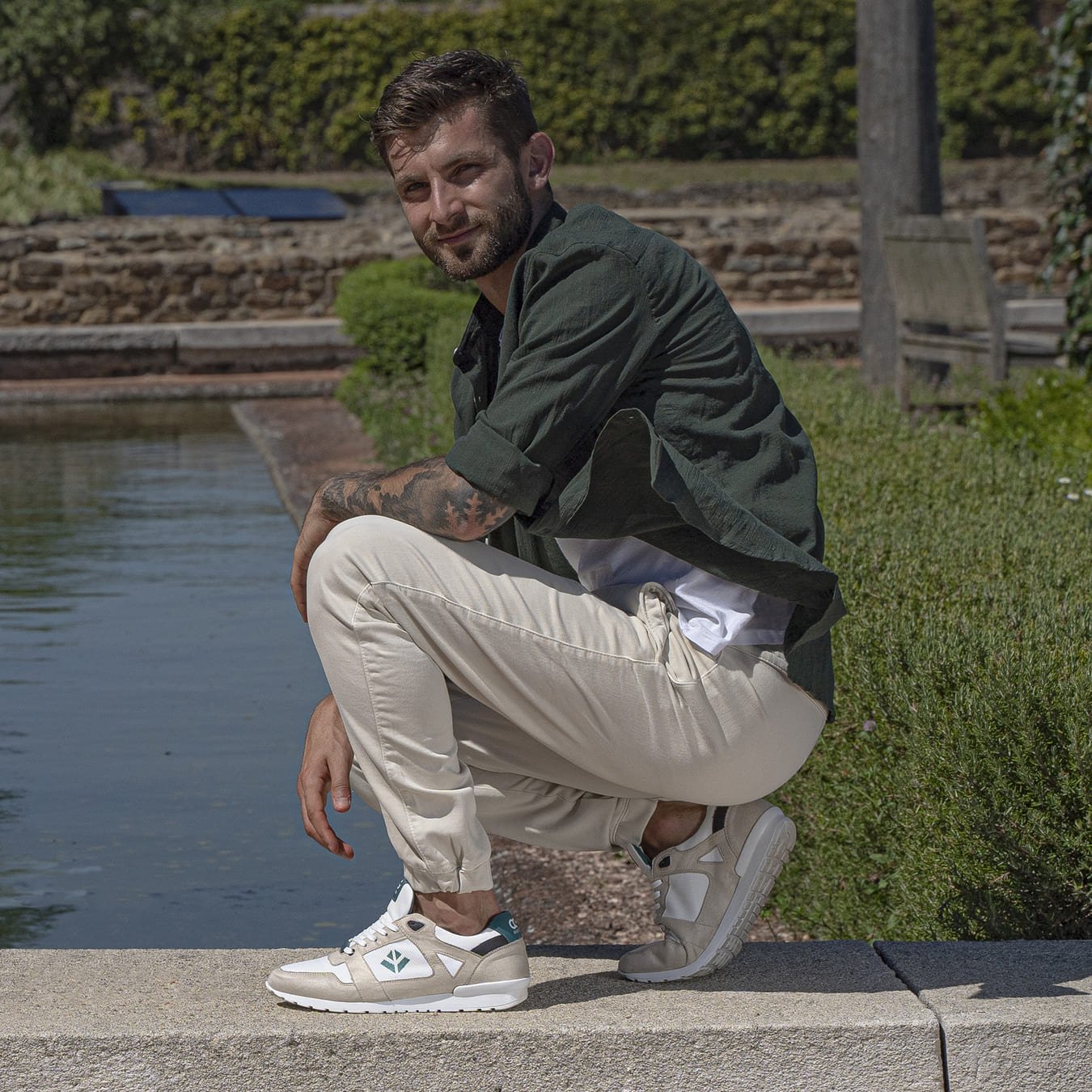 Imperfect - Raven - Beige / Green_H 43 - Vegan America