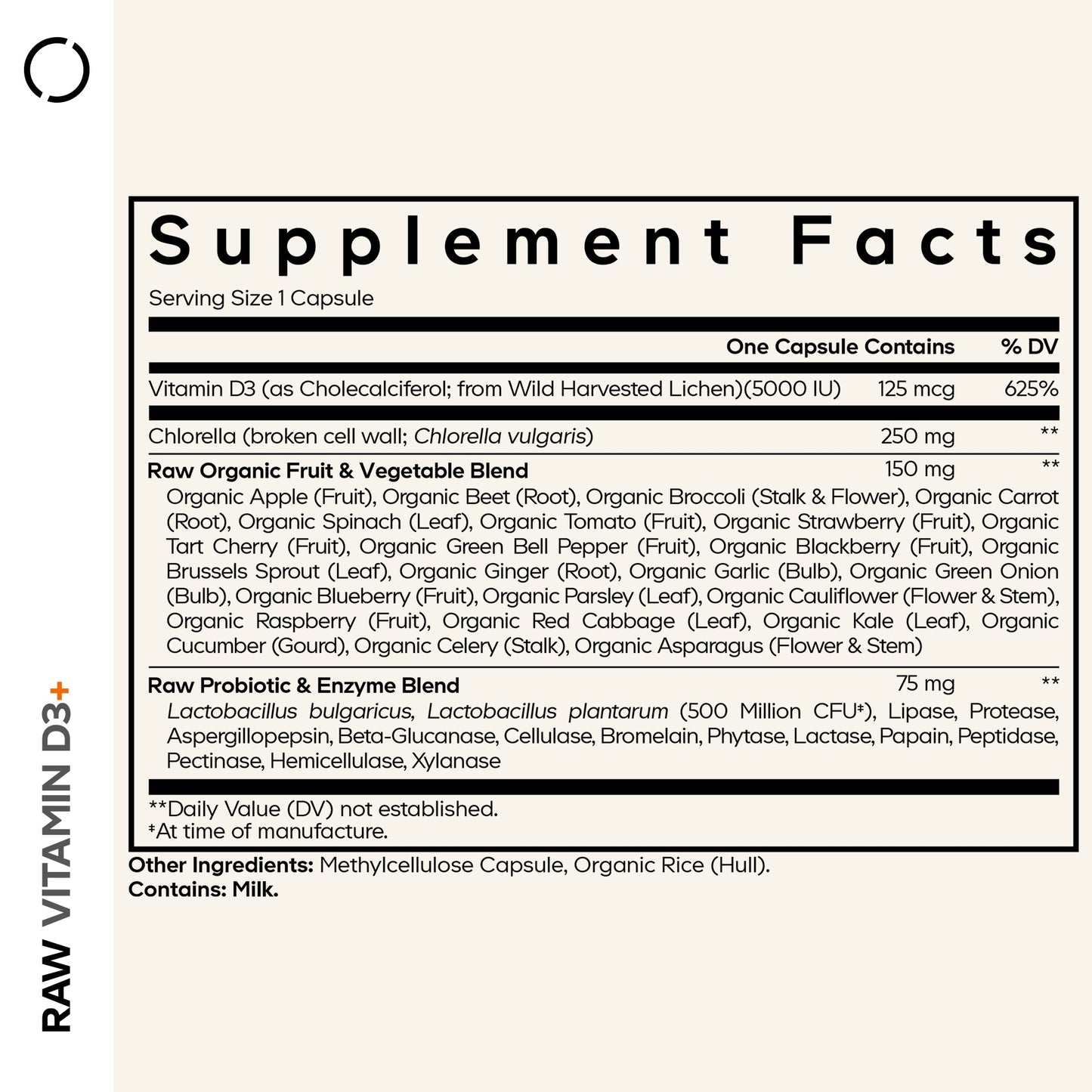 Raw Vitamin D3+