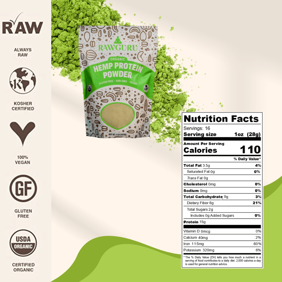 Hemp Protein Powder - 16oz - Vegan America