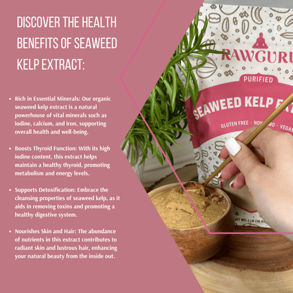RawGuru Pure Seaweed Kelp Extract - 16oz - Vegan America