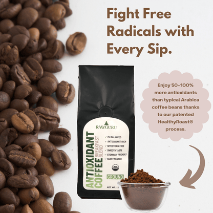 Organic Antioxidant Coffee Breakfast Blend | 12oz - Vegan America