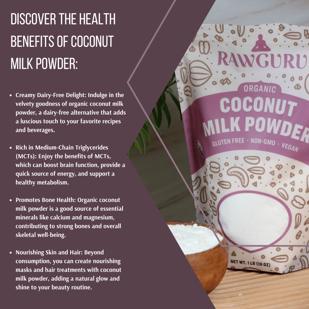 Organic Coconut Milk Powder - 16 oz - Vegan America