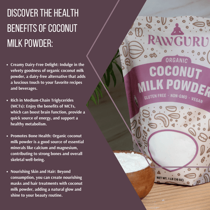 Organic Coconut Milk Powder - 16 oz - Vegan America