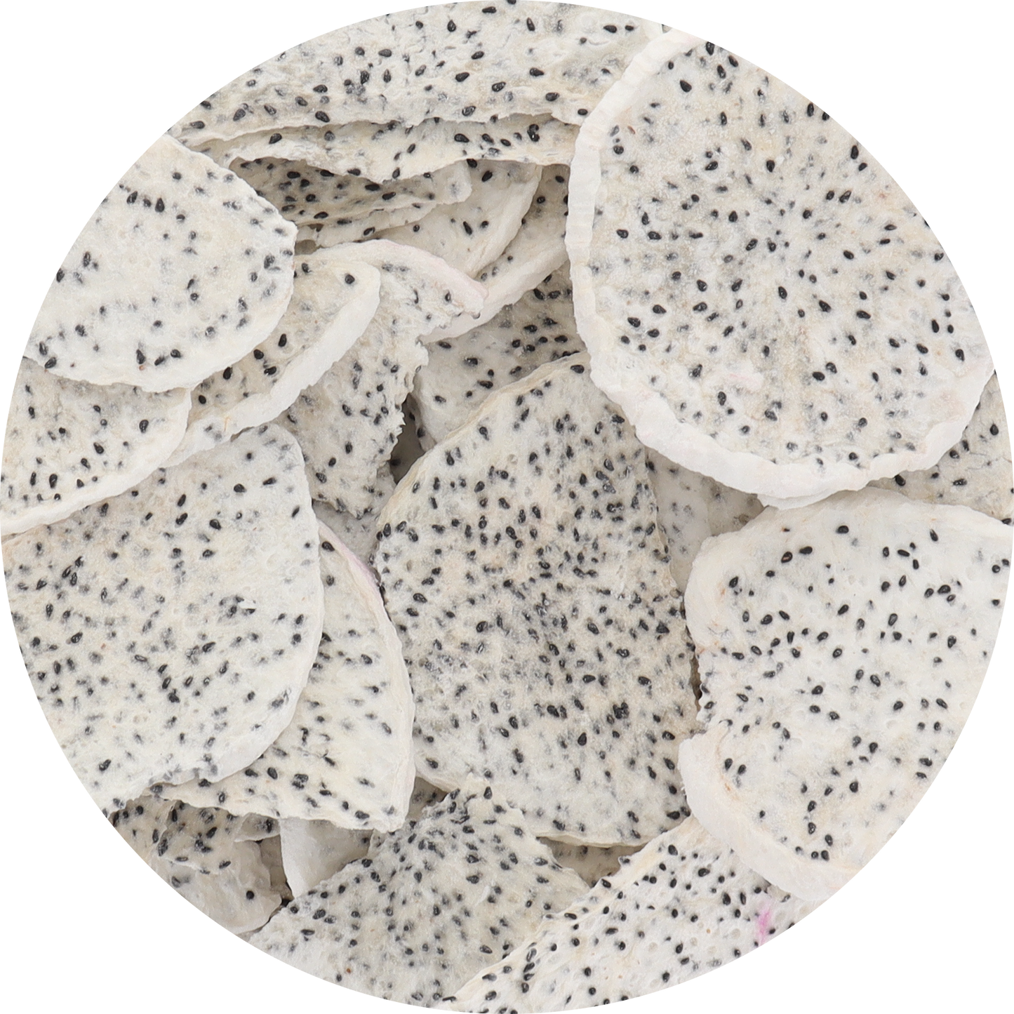 Freeze Dried White Dragon Fruit Slices