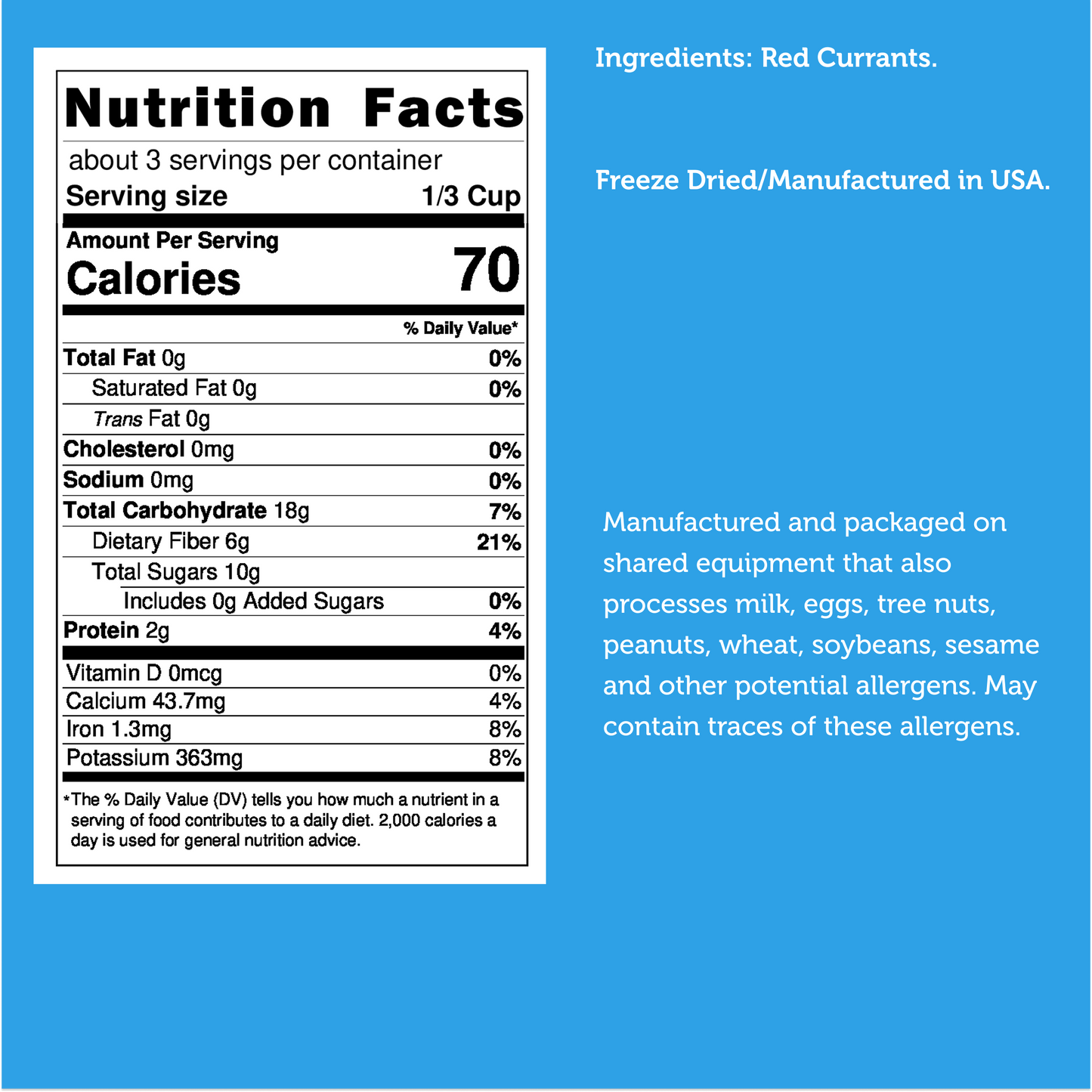 Freeze Dried Red Currant
