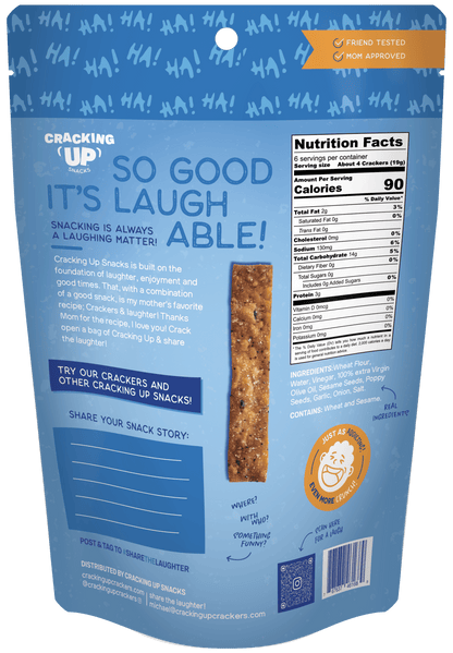 Cracking Up Everything Bagel STIX Snack Sticks (4oz) - Vegan America
