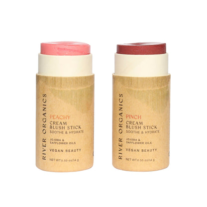 Set of 2 | Natural Cream Blush Sticks - Vegan America