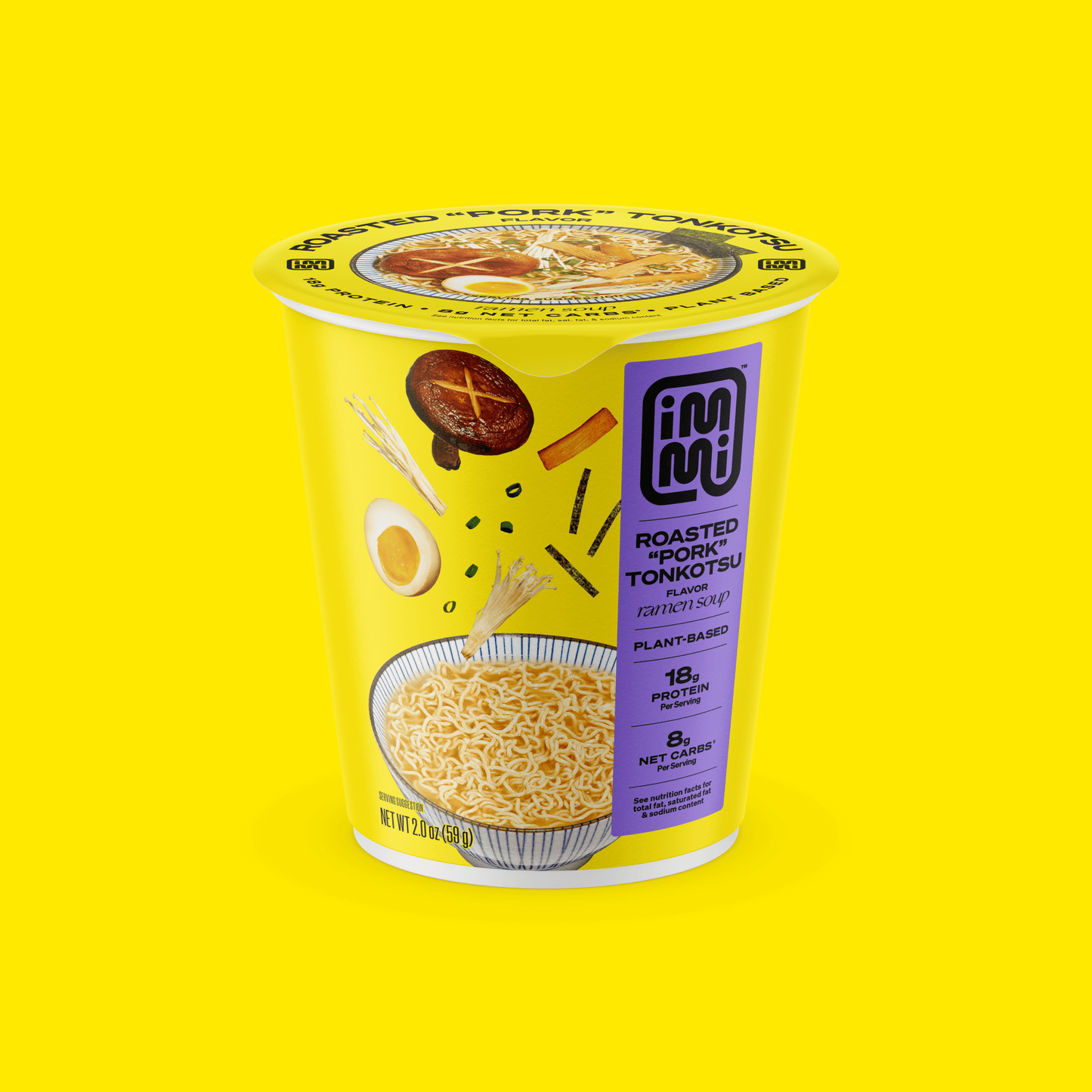 Roasted "Pork" Tonkotsu Cup Ramen - Vegan America