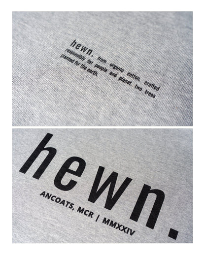 Men's Organic Cotton Signature Oversized T-Shirt | Rock Grey Marl