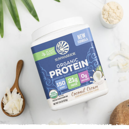 Organic Performance Protein with BCAAs - Warrior Blend Coconut Cream