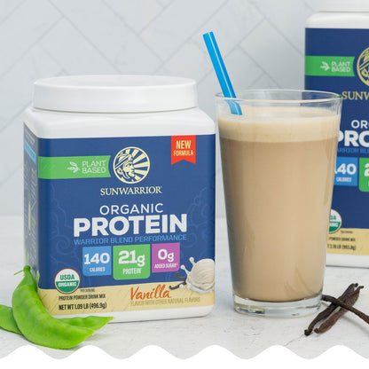 Organic Protein for Performance with BCAAs - Warrior Blend Vanilla