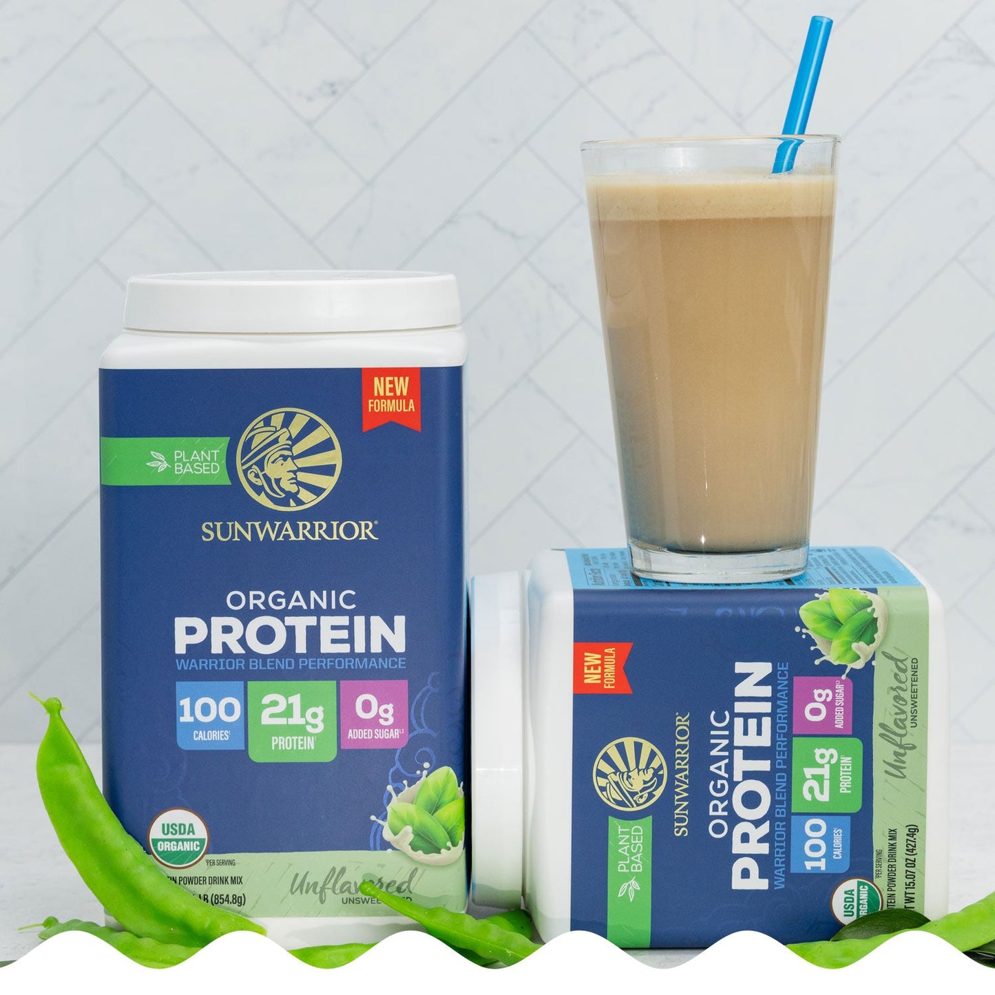Organic Protein for Performance with BCAAs - Warrior Blend Unflavored