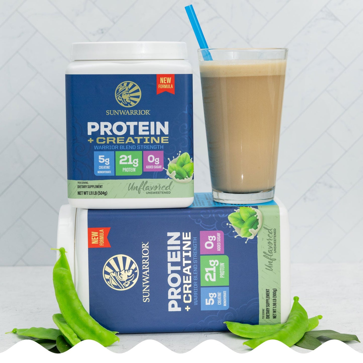 Protein for Strength with 5g Creatine - Warrior Blend Unflavored