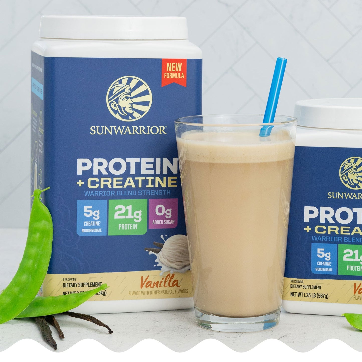 Protein for Strength with 5g Creatine - Warrior Blend Vanilla