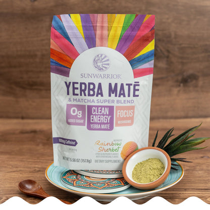 Yerba Mate + Matcha Clean Energy Superblend – Rainbow Sherbet