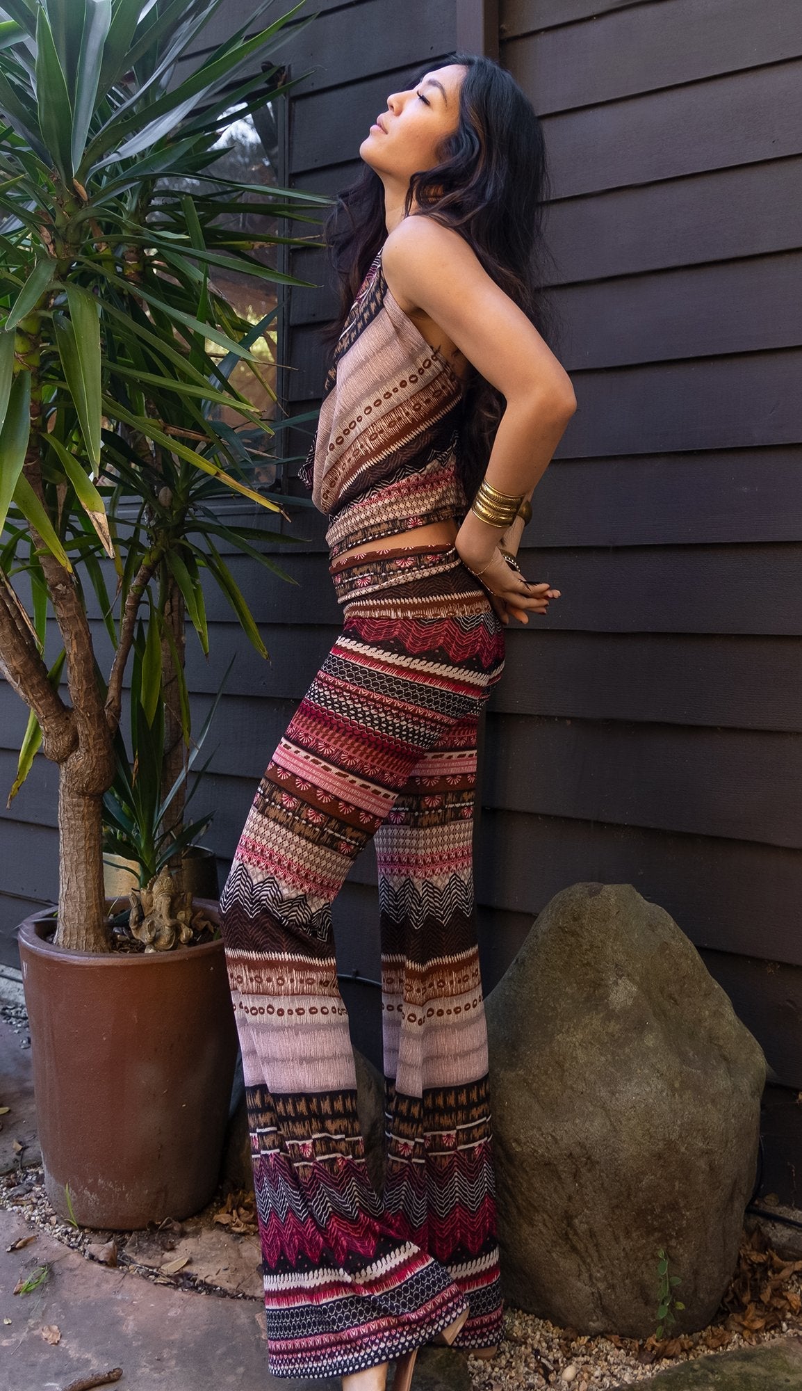 COWL TOP - ROSE KNIT - Vegan America