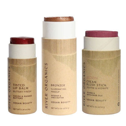 Lip + Highlighter + Blush Set