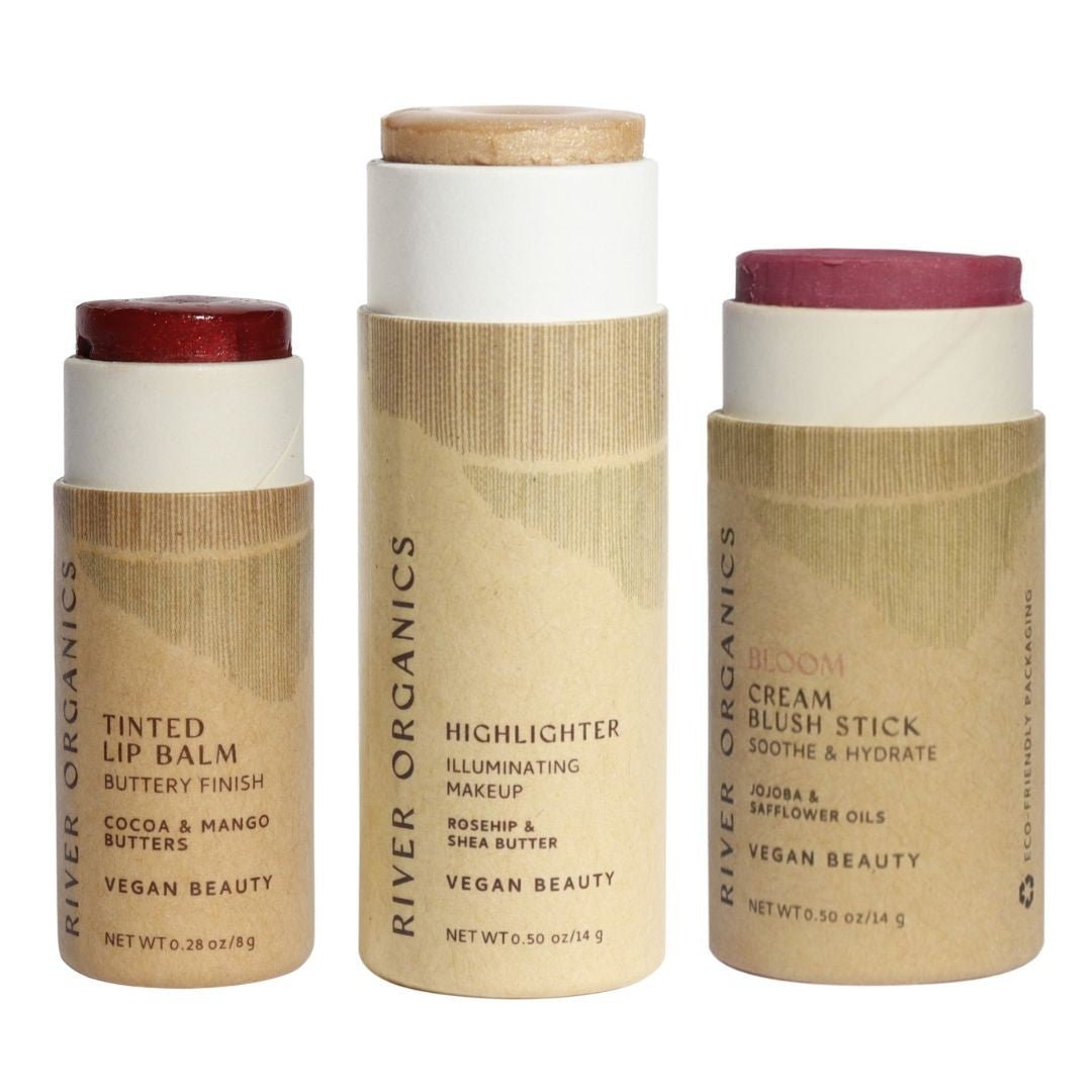 Lip + Highlighter + Blush Set