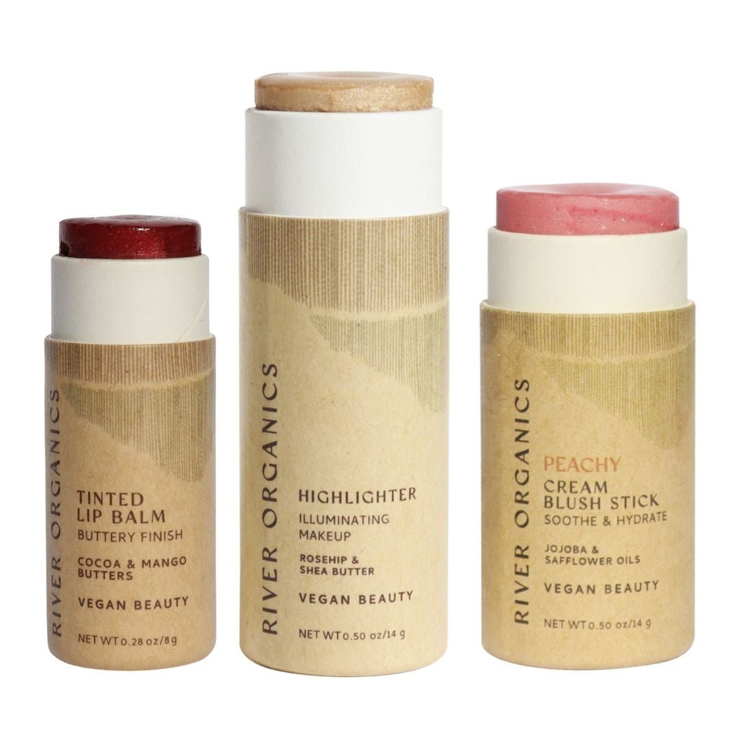 Lip + Highlighter + Blush Set - Vegan America