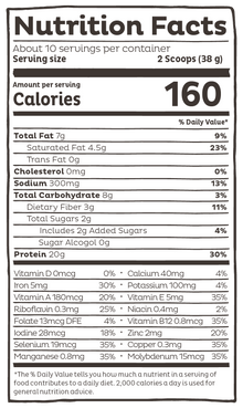 Organic Plant Based Protein Powder Strawberries & Cream Flavored, 10 Servings - Vegan America