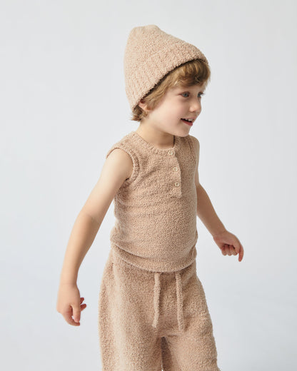 Sleeveless Henley - Fuzzy