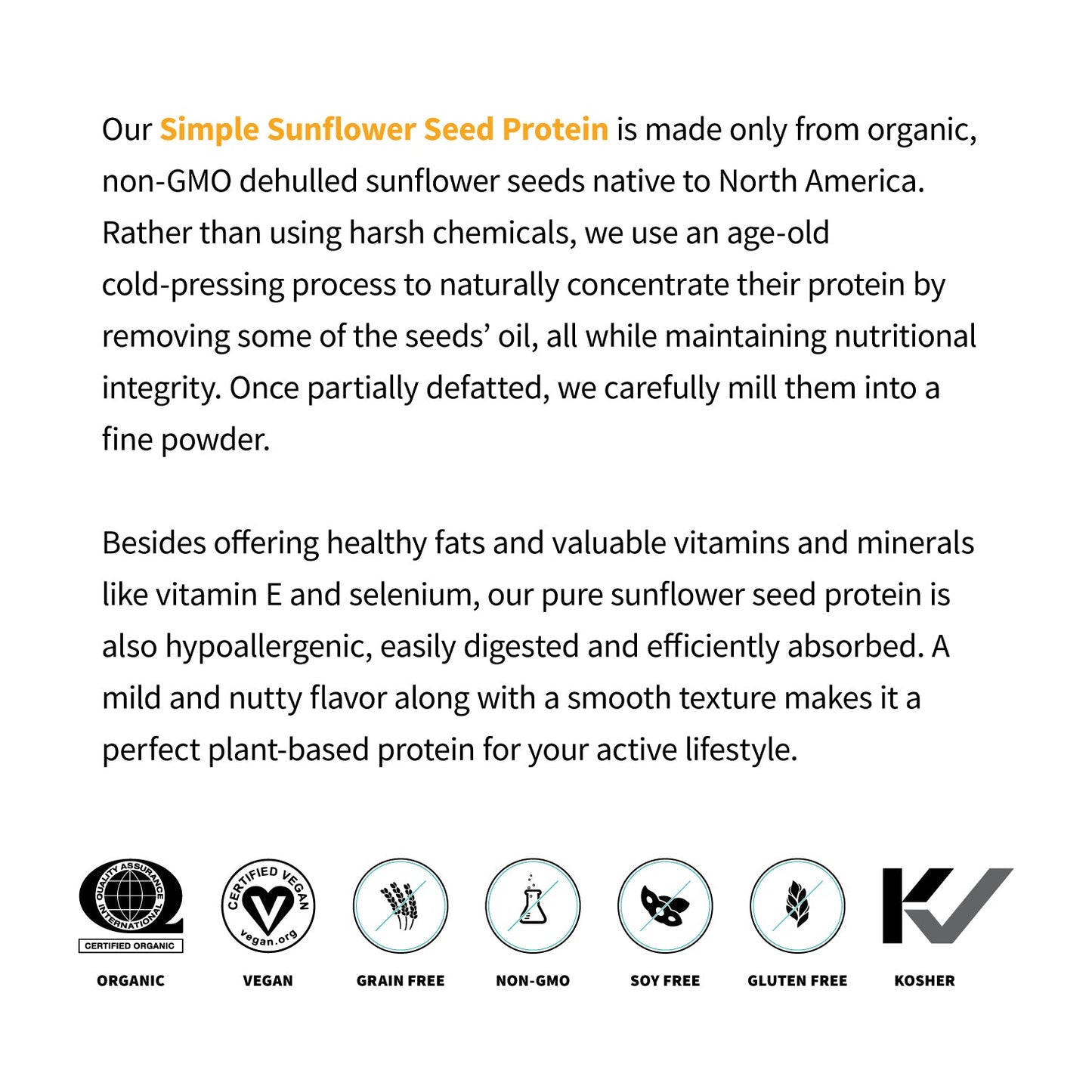 Simple Protein, Sunflower Seed, 1lb