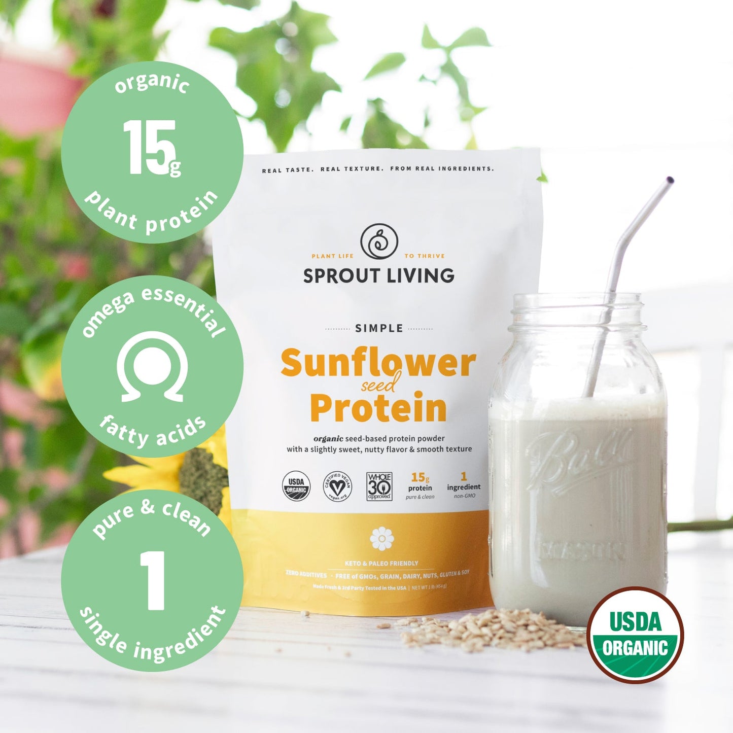 Simple Protein, Sunflower Seed, 1lb