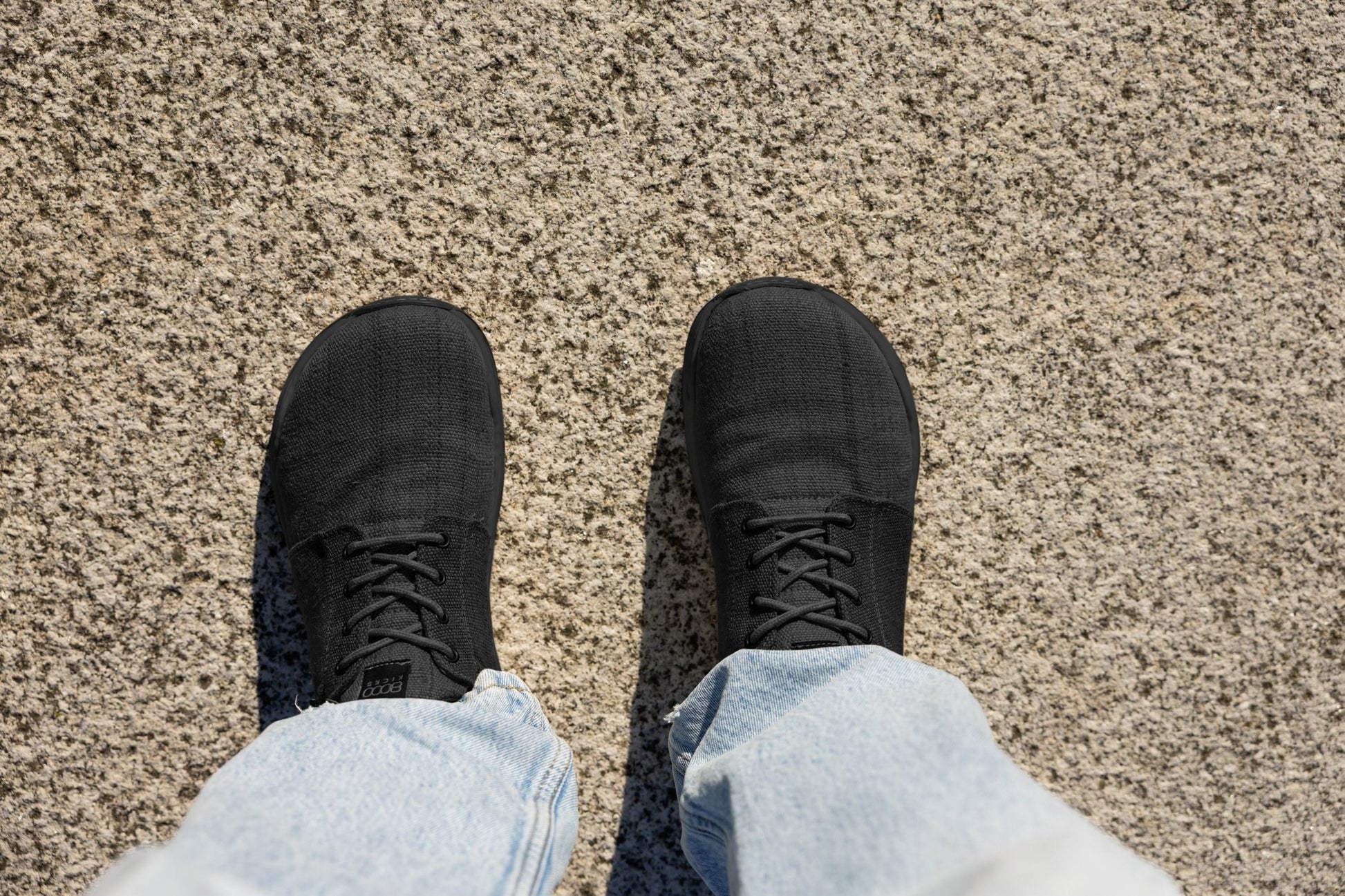 Explorer Wide Toebox for Men in Full Black - Vegan America