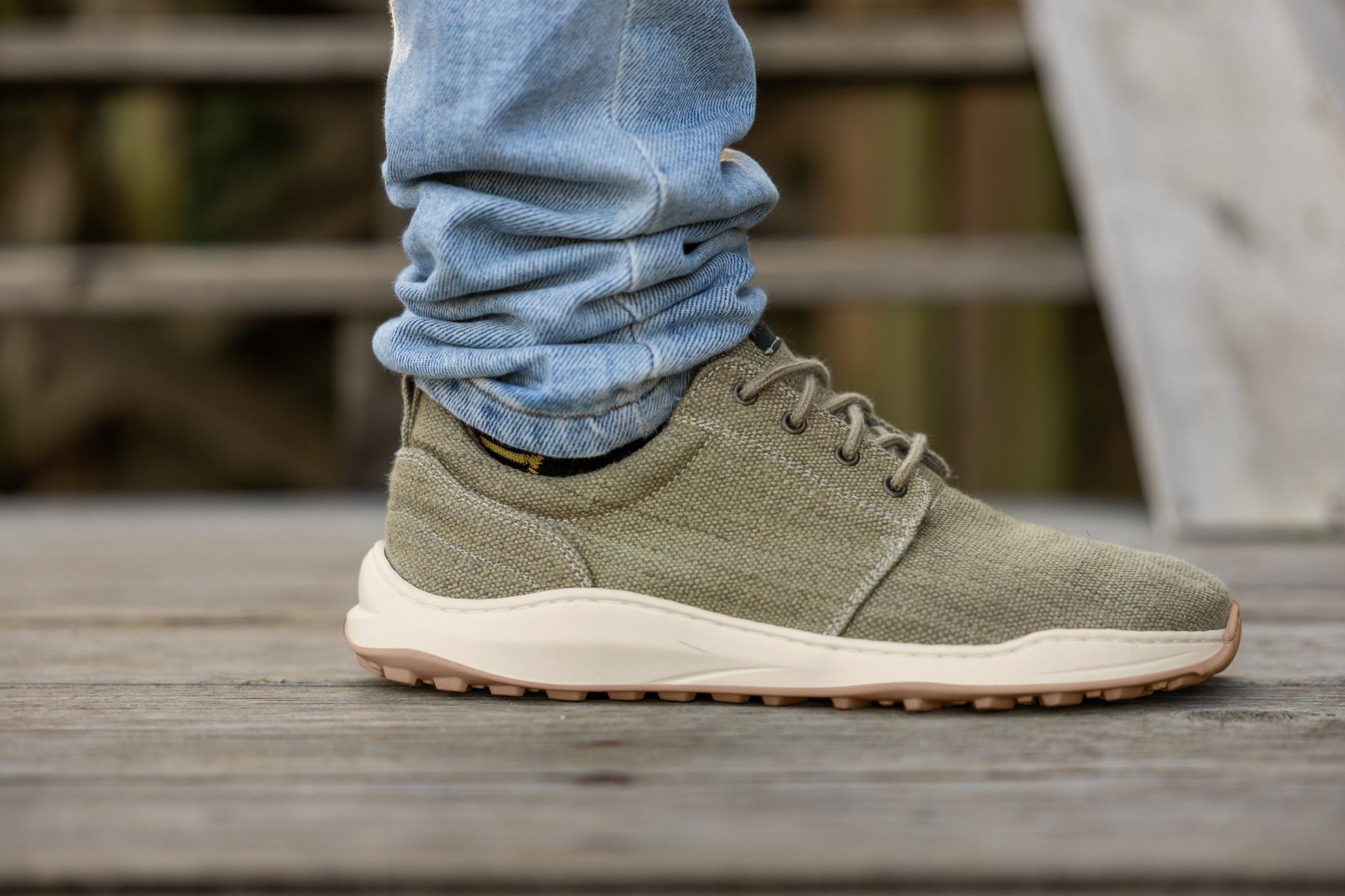 Explorer Wide Toebox for Men in Light Green - Vegan America