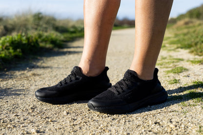 Runners for Women in Full Black - Vegan America