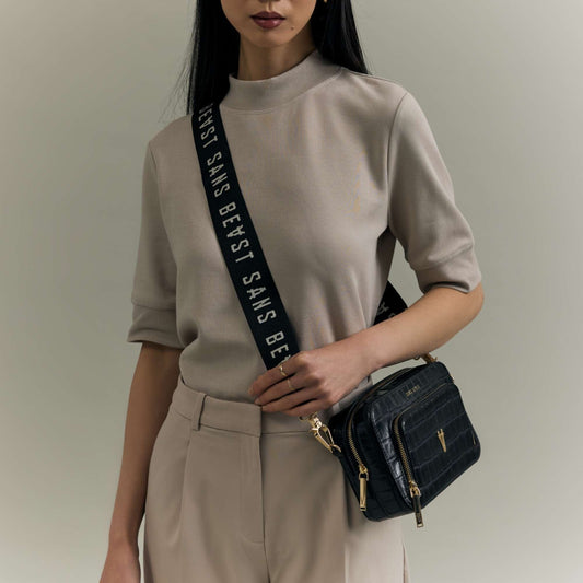 Barricade Bag Strap - Noir + Gold