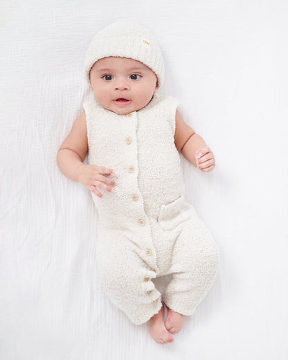 Sleeveless Jumpsuit - Fuzzy