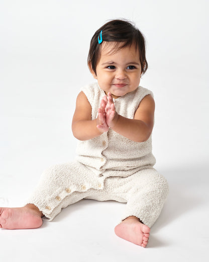 Sleeveless Jumpsuit - Fuzzy