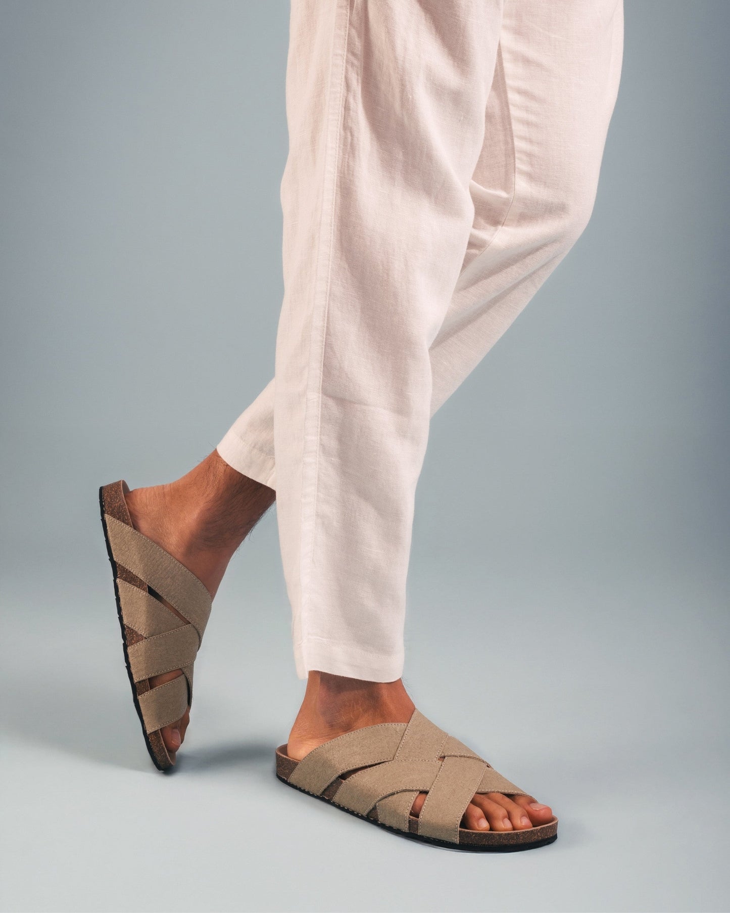 Piñatex® Vegan Sandals Tanna Green - Second Life