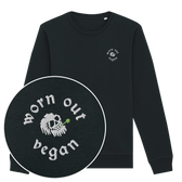Worn Out Vegan Sweatshirt (Embroidered) - Vegan America